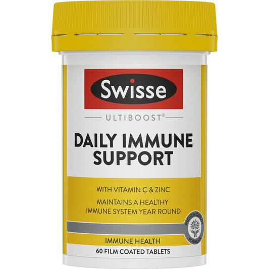 Swisse Ultiboost Daily Immune Support Tablets For Immune Health 60 Pack