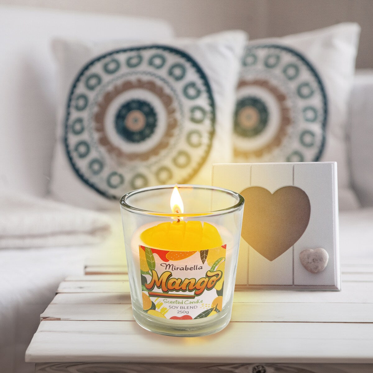 Mirabella Mango Scented Soy Blend Candle 250g