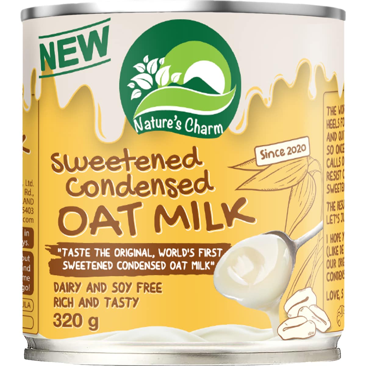Nature's Charm Oat Milk Sweetened Condensed Milk 320g