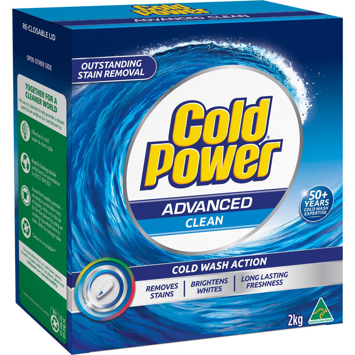 Cold Power Advanced Clean Laundry Washing Powder Detergent 2kg