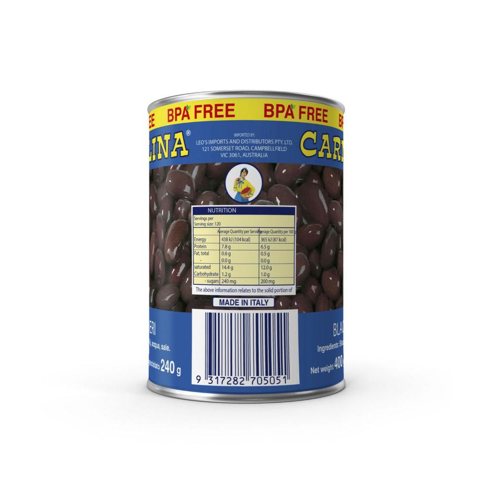 Carmelina Black Beans - 400 GRAM