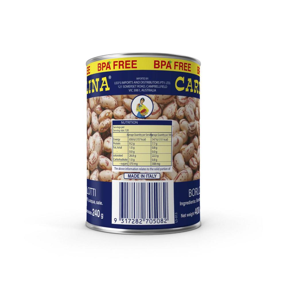 Carmelina Borlotti Beans - 400 GRAM