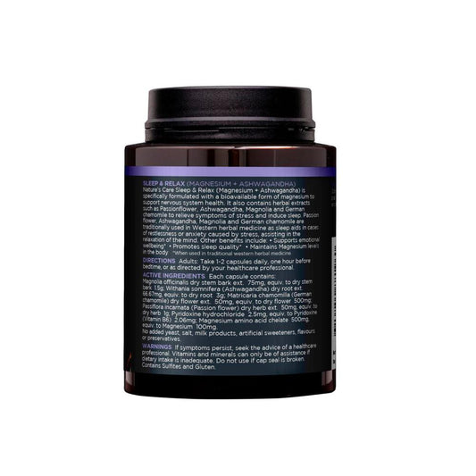 Nature's Care Pro Series Sleep & Relax Magnesium + Ashwagandha Hard ... 60 pack