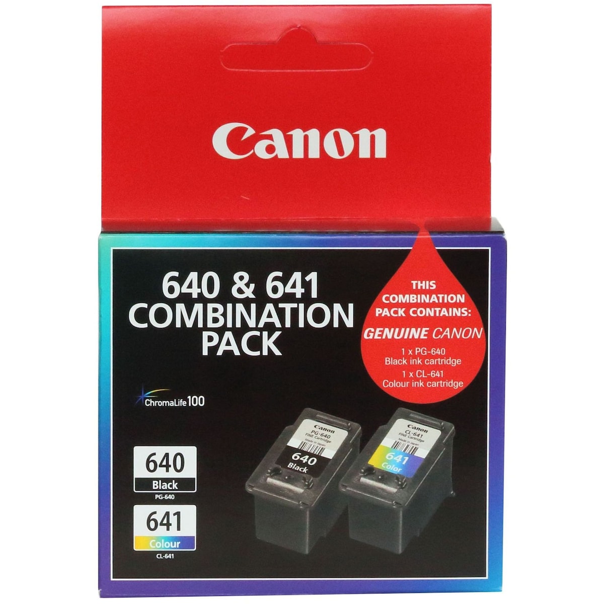 Canon Printer Ink Pg640 + Cl641 Twin Pack Each