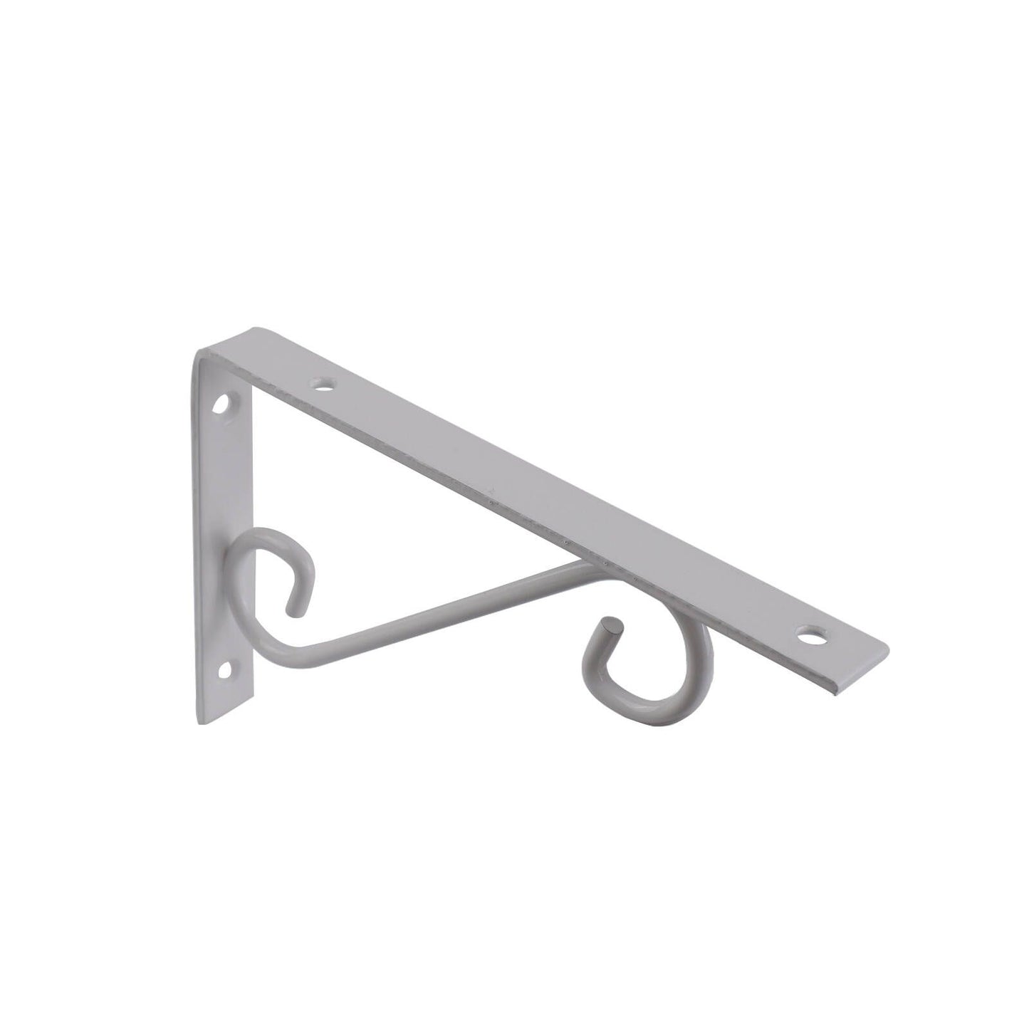 Carinya Scroll Stayed Bracket - 250 x 125mm - White