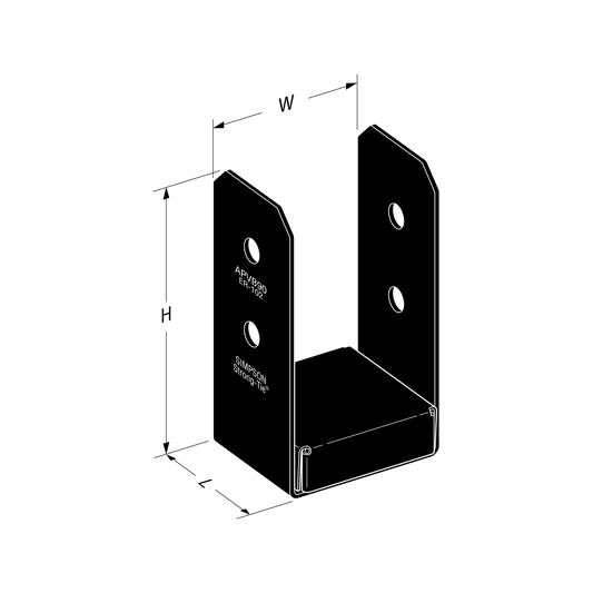 Simpson Strong-Tie Post Base 90 x 90mm Black