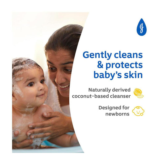Johnson's Top-To-Toe Gentle Newborn eansing Tear-Free Mild Baby Bath - 500mL