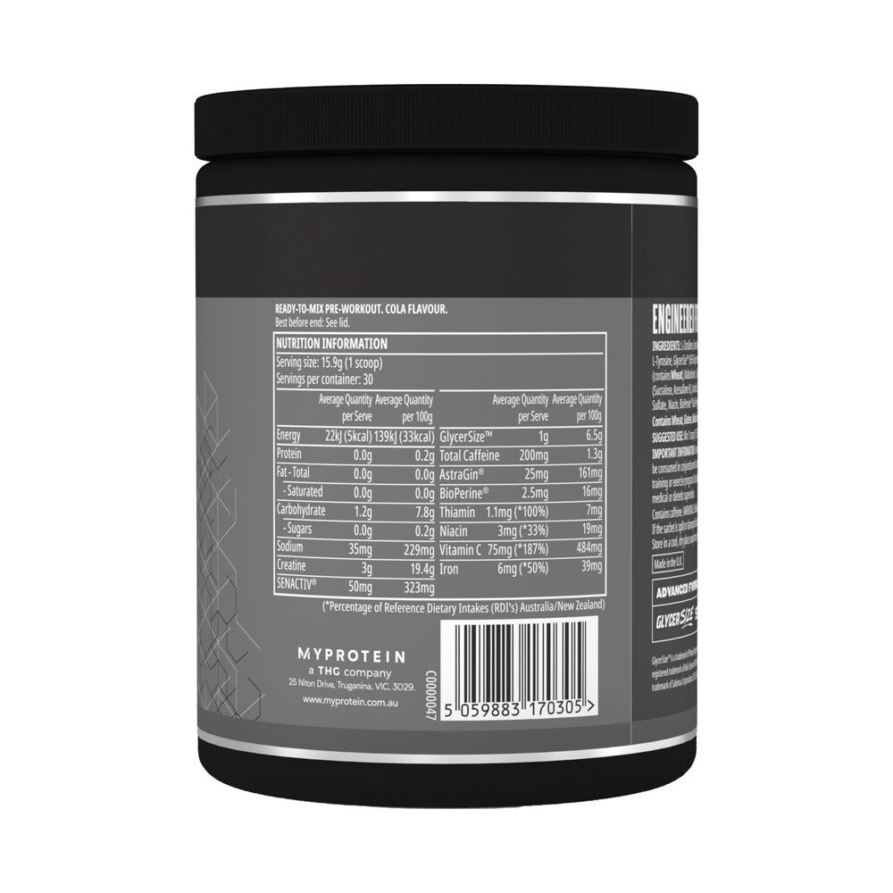 Myprotein The Pre-Workout Pre V3 Cola 30 Servings - 480g