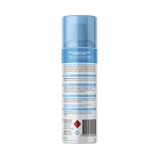 Dermal Therapy Foot Odour Control Powder Spray - 210mL