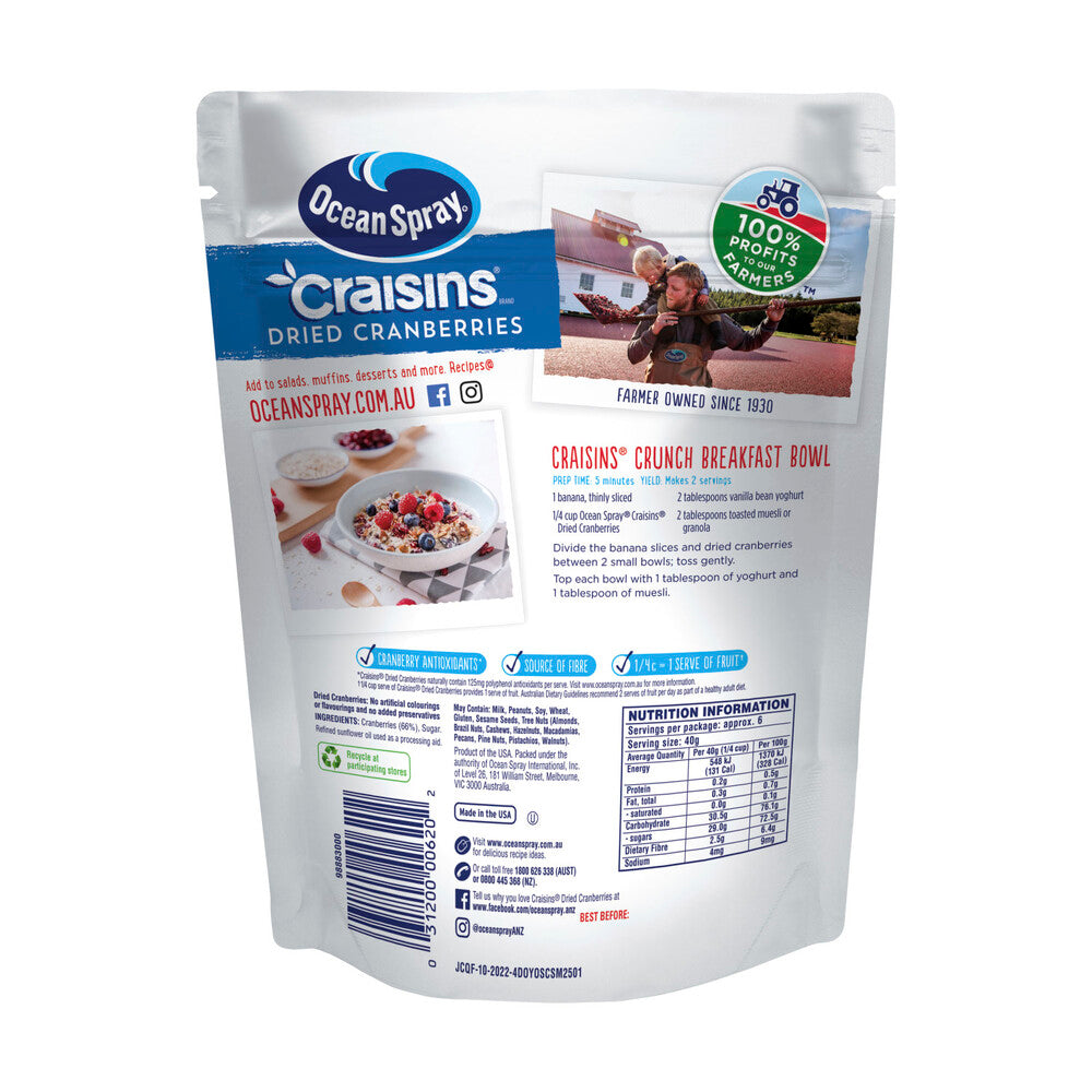 Ocean Spray Original Craisins - 250 GRAM