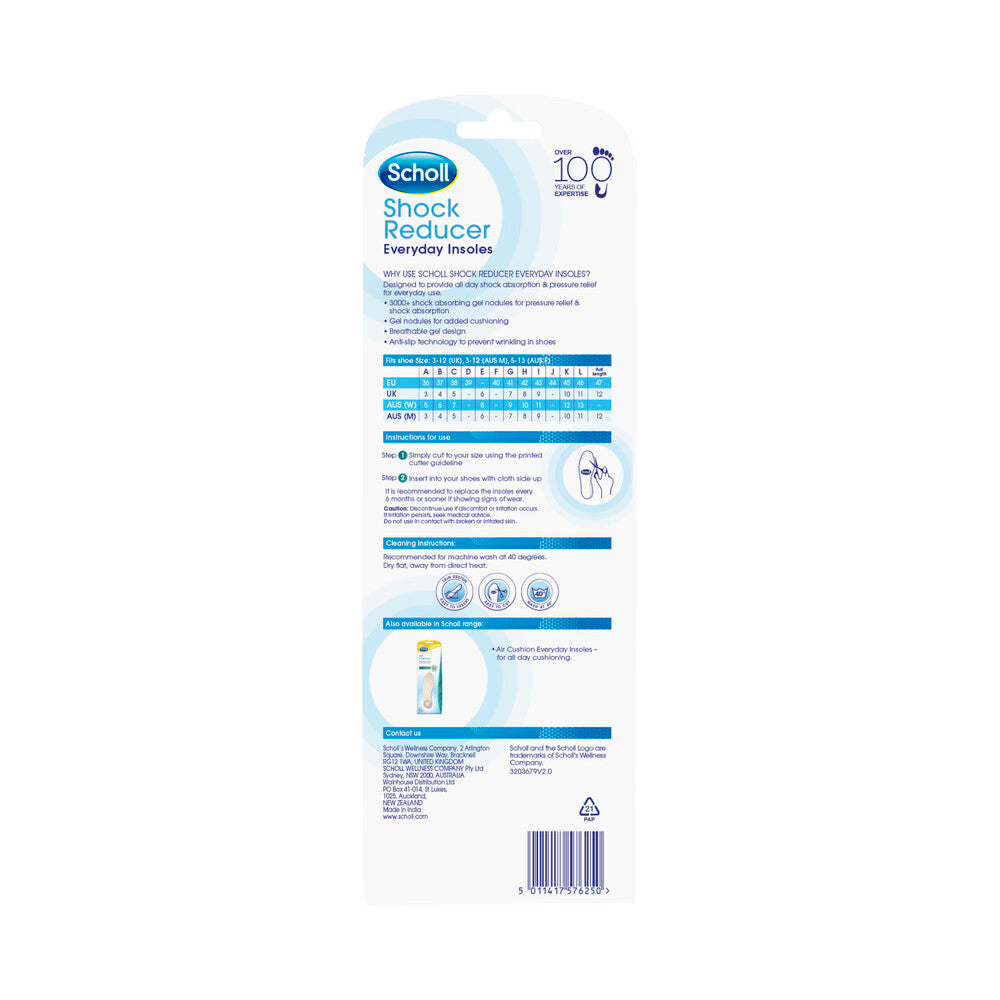 Scholl Shock Reducer Everyday Insole - 1 each