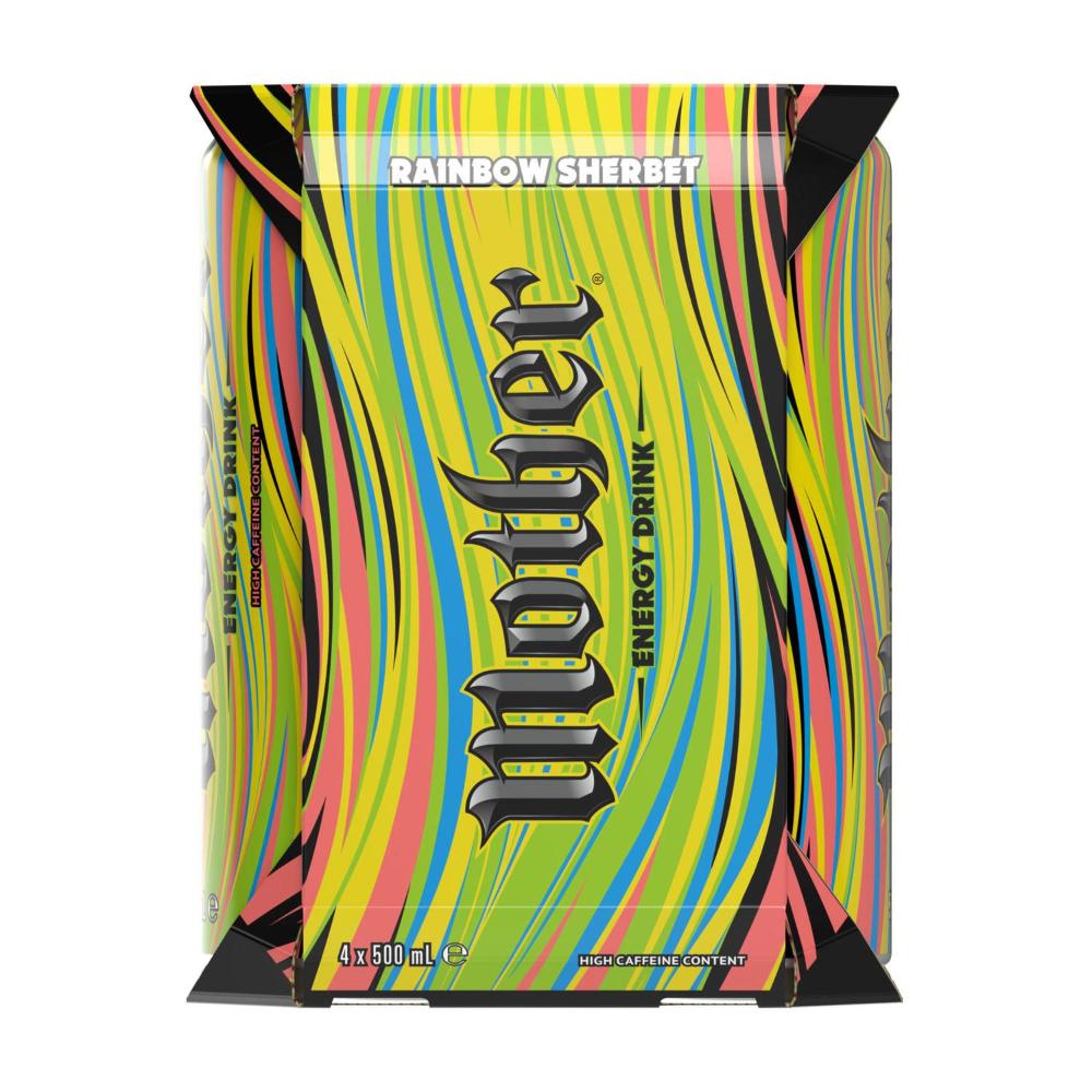 Mother Energy Drink Rainbow Sherbet Multipack Cans 4x500ml - 4 pack