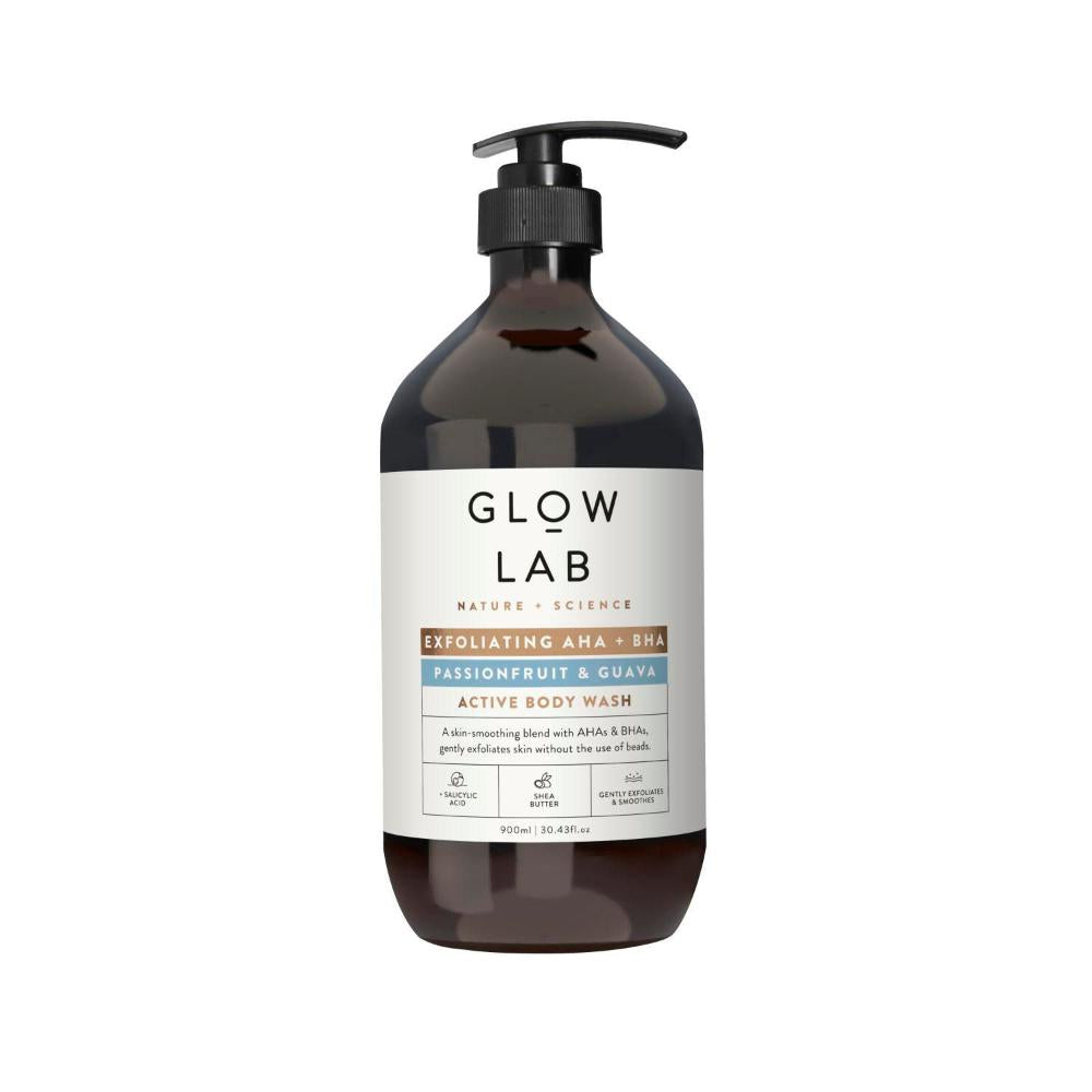 Glow Lab Body Wash Active Exfoliating Aha + Bha - 900mL