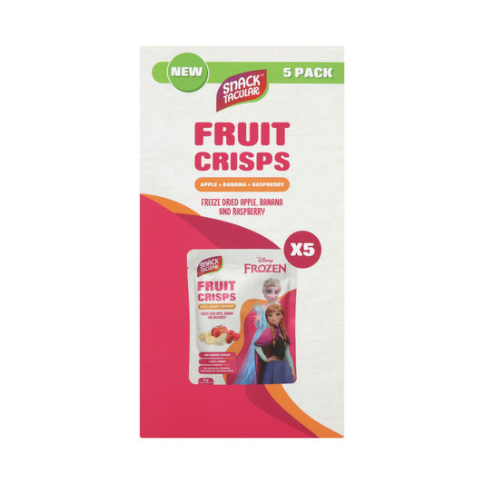Snacktacular Fruit Crisps Disney Frozen Raspberry- Banana & Apple 5x8g - 40g