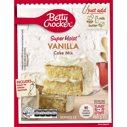 Betty Crocker Vanilla Cake Mix 450g