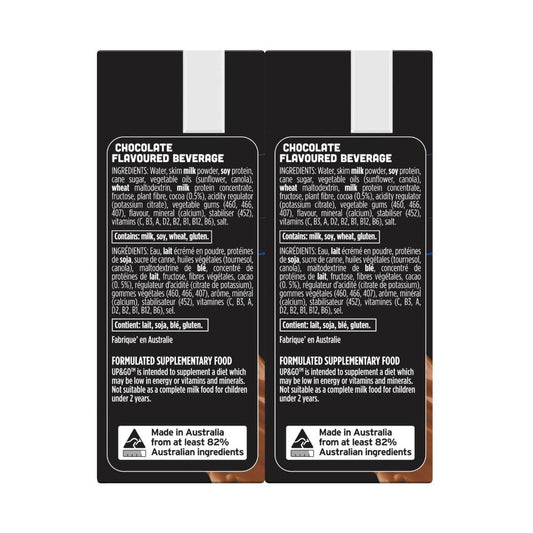 Sanitarium Up&go Protein Energize Choc 6x250ml - 1.5L