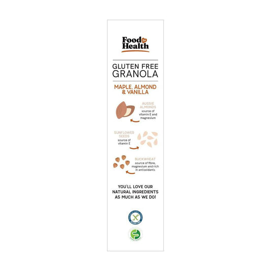 Food For Health Gluten Free Granola Maple Almond & Vanilla - 400g