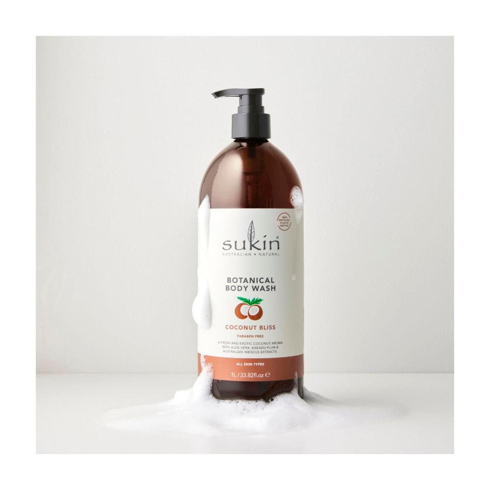 Sukin Botanical Body Wash Coconut Bliss - 1LITRE