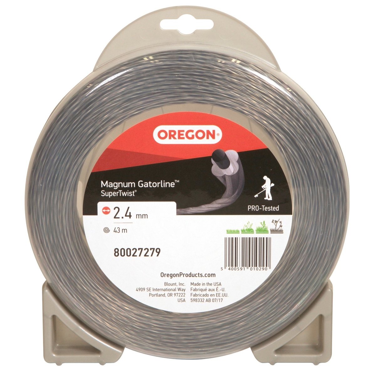 Oregon 2 4mm x 43m Twist Trimmer Line High Strength Durable Design