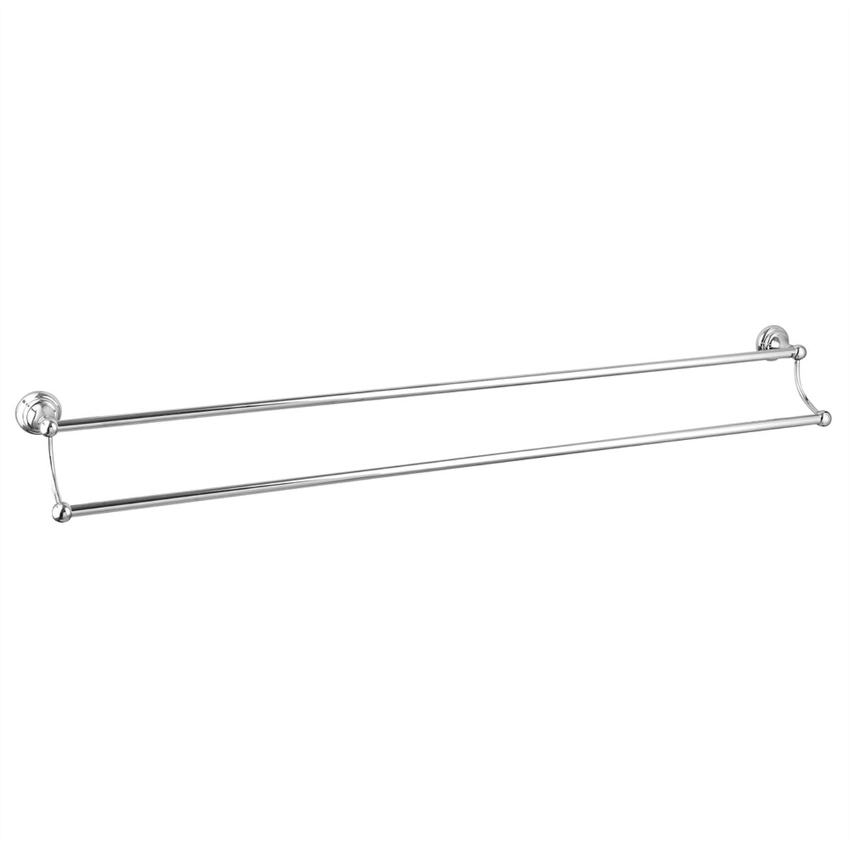 Mondella Double Towel Bar 935mm Chrome Plated Metal Easy Install