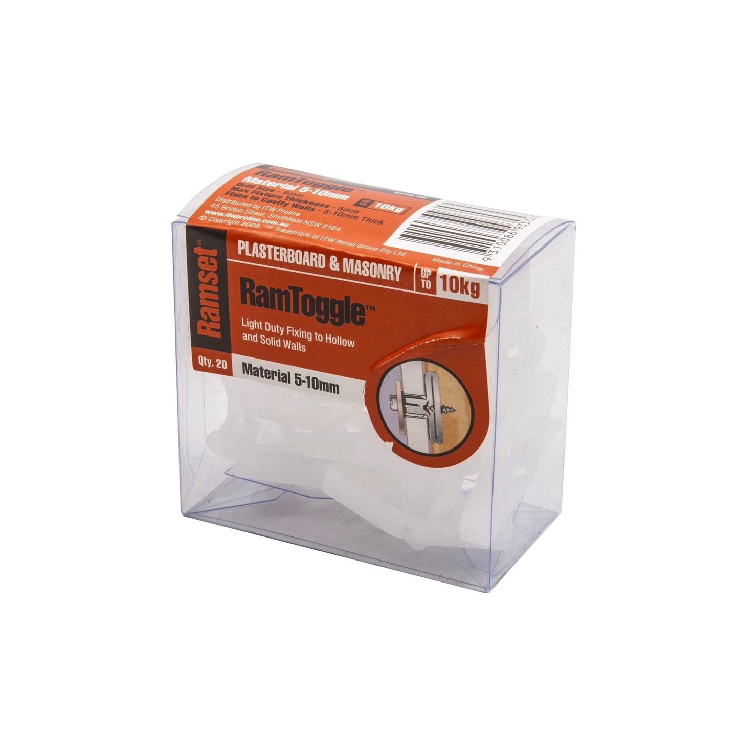 Ramset Ramtoggle - 10mm - 20 Pack