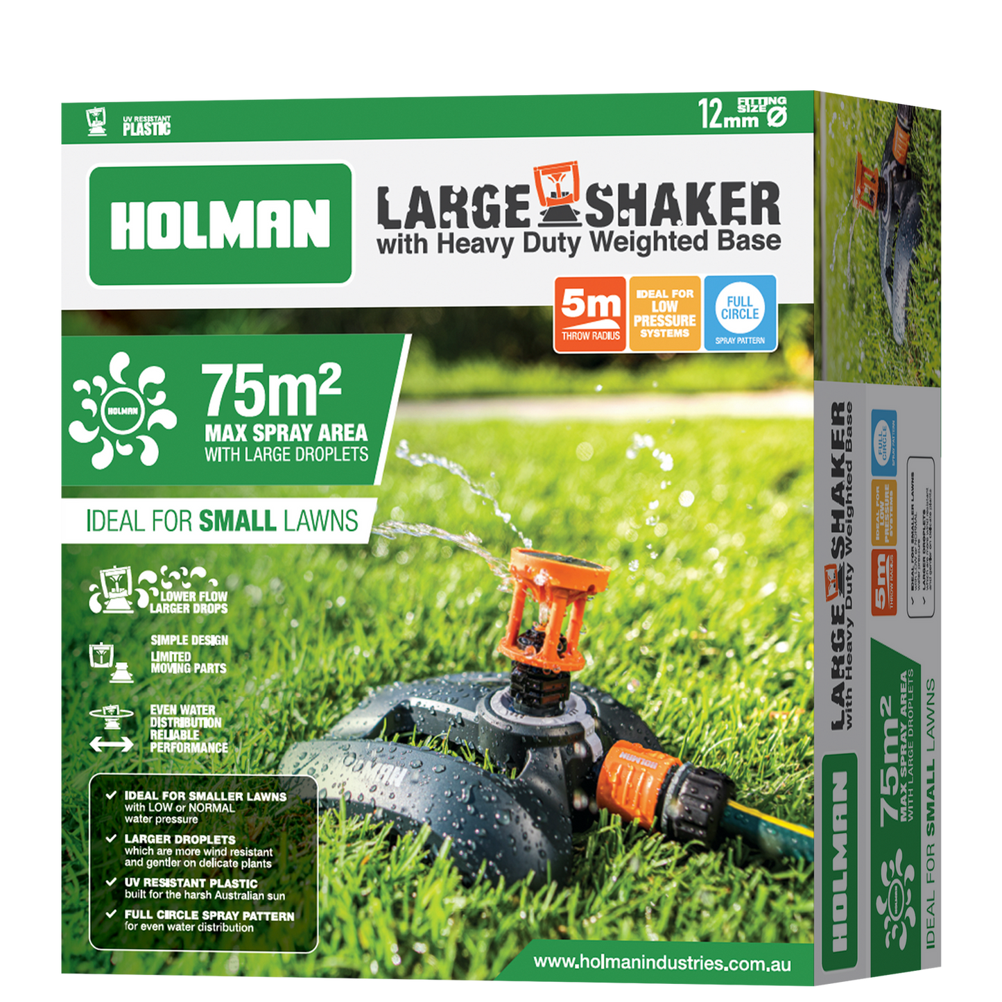 Holman Large Shaker Head - 190 x 75 x 210mm