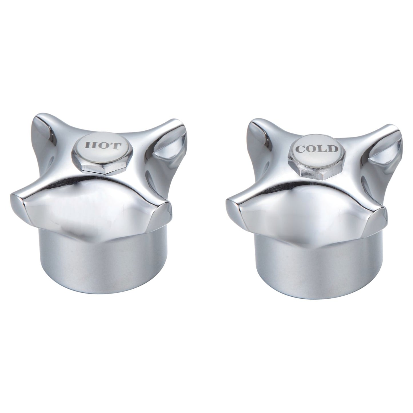 Shaw & Mason Chrome 4 Point Tap Handles - Pair