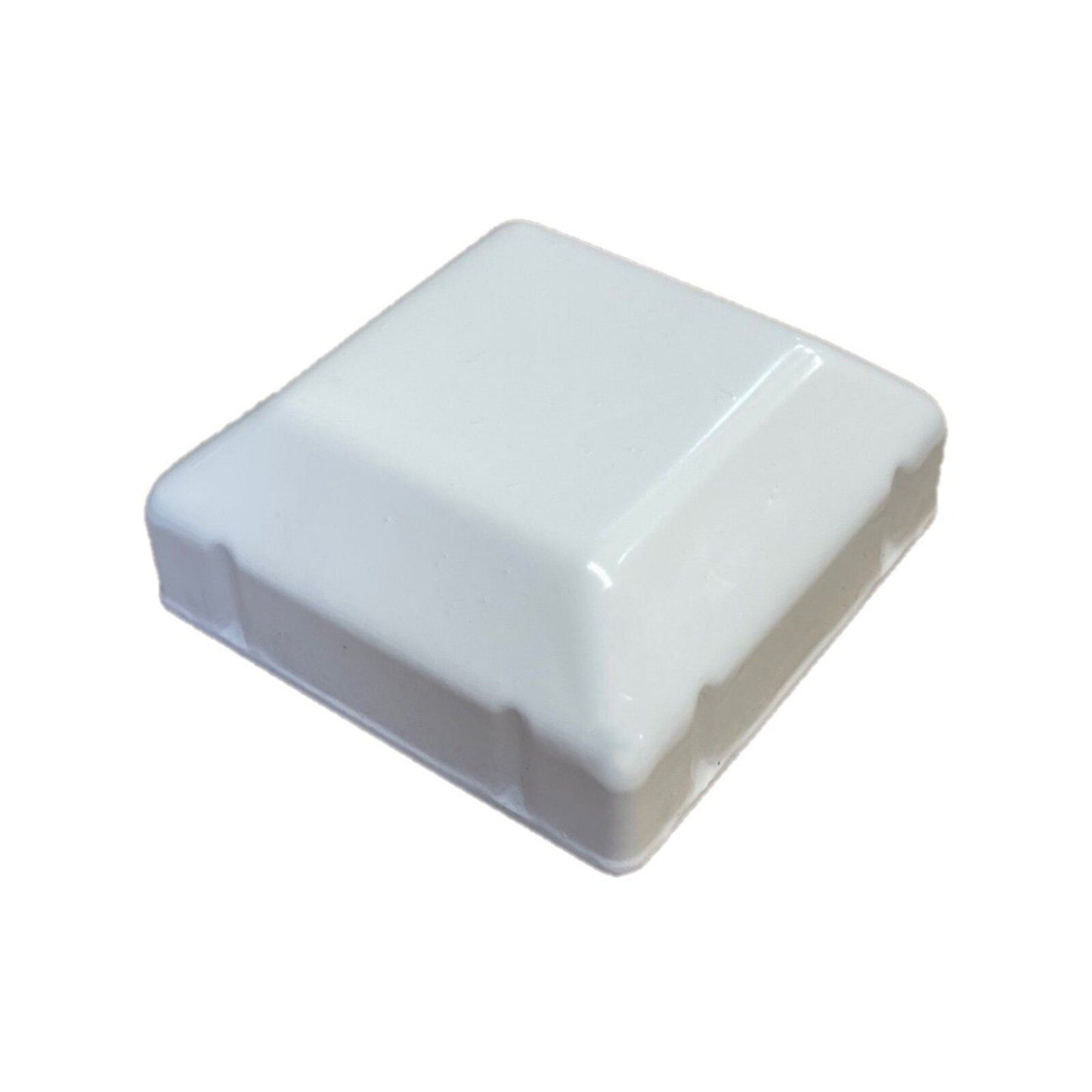 Australian Handyman Supplies Steel Fence Post Cap - 50 x 50mm - Surfmist