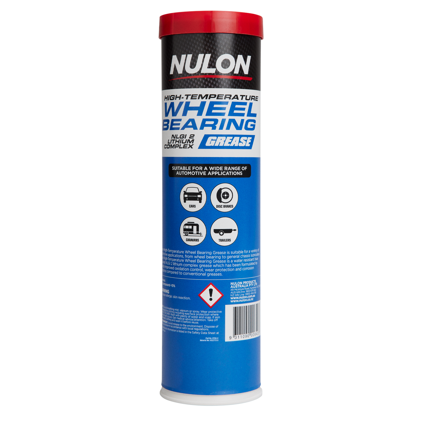 Nulon High Temperature Wheel Bearing Blue Grease - 450g