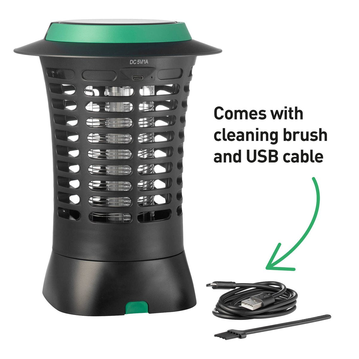 Gecko Solar USB Rechargeable Zapper - 175mm - High Impact Plastic - Lantern