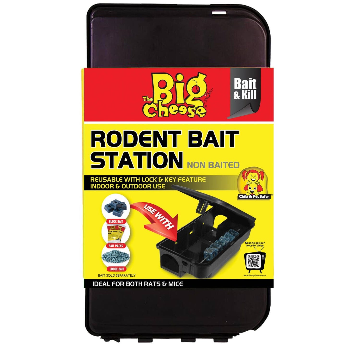 The Big Cheese Rodent Bait Station Non Baited