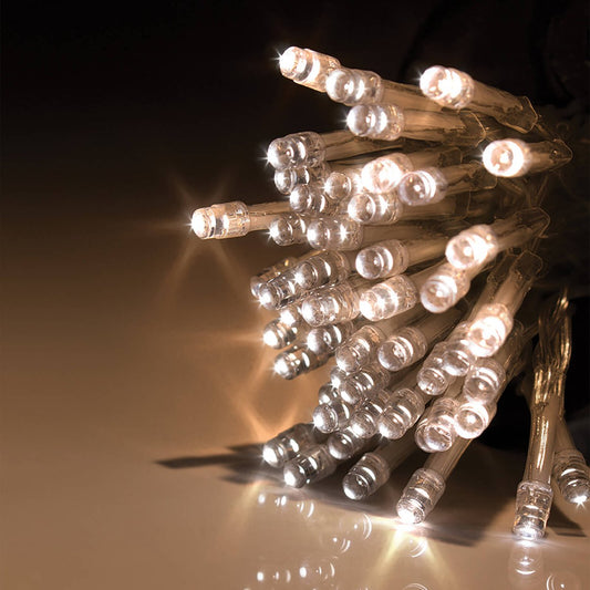 Lytworx Warm White LED Bud Lights 100 Pack 4.95m Battery Operated