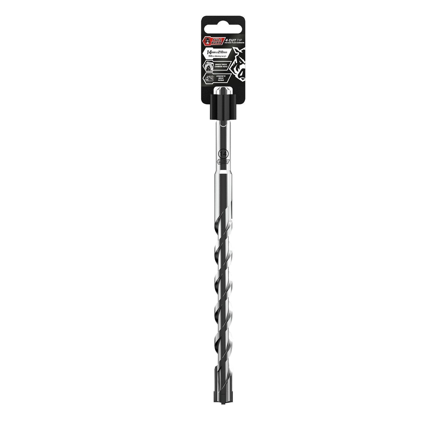 Full Boar 4 Cut Tip Drill Bit - 14 x 210mm