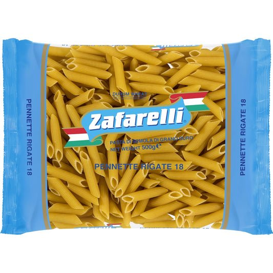 Zafarelli Penne Rigati Pasta No 18 500g