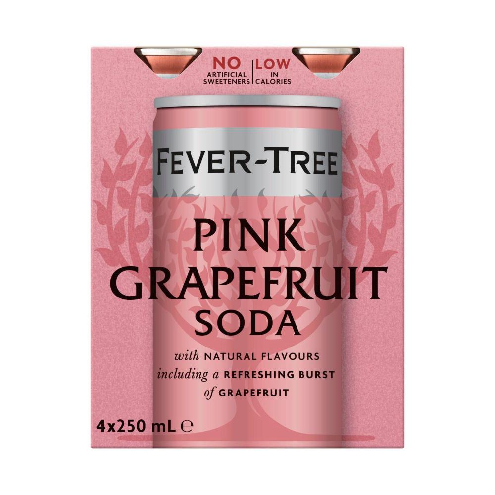 Fever-Tree Pink Grapefruit Soda 4x250ml - 1L