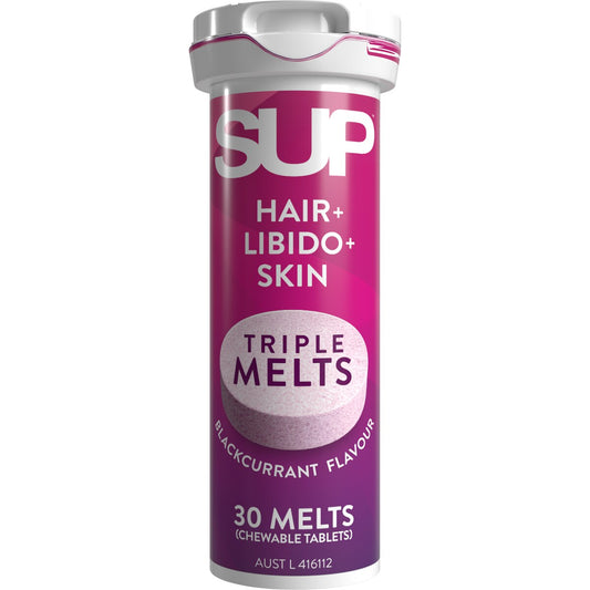SUP Hair Libido Skin Melts Blackcurrant 30 pack