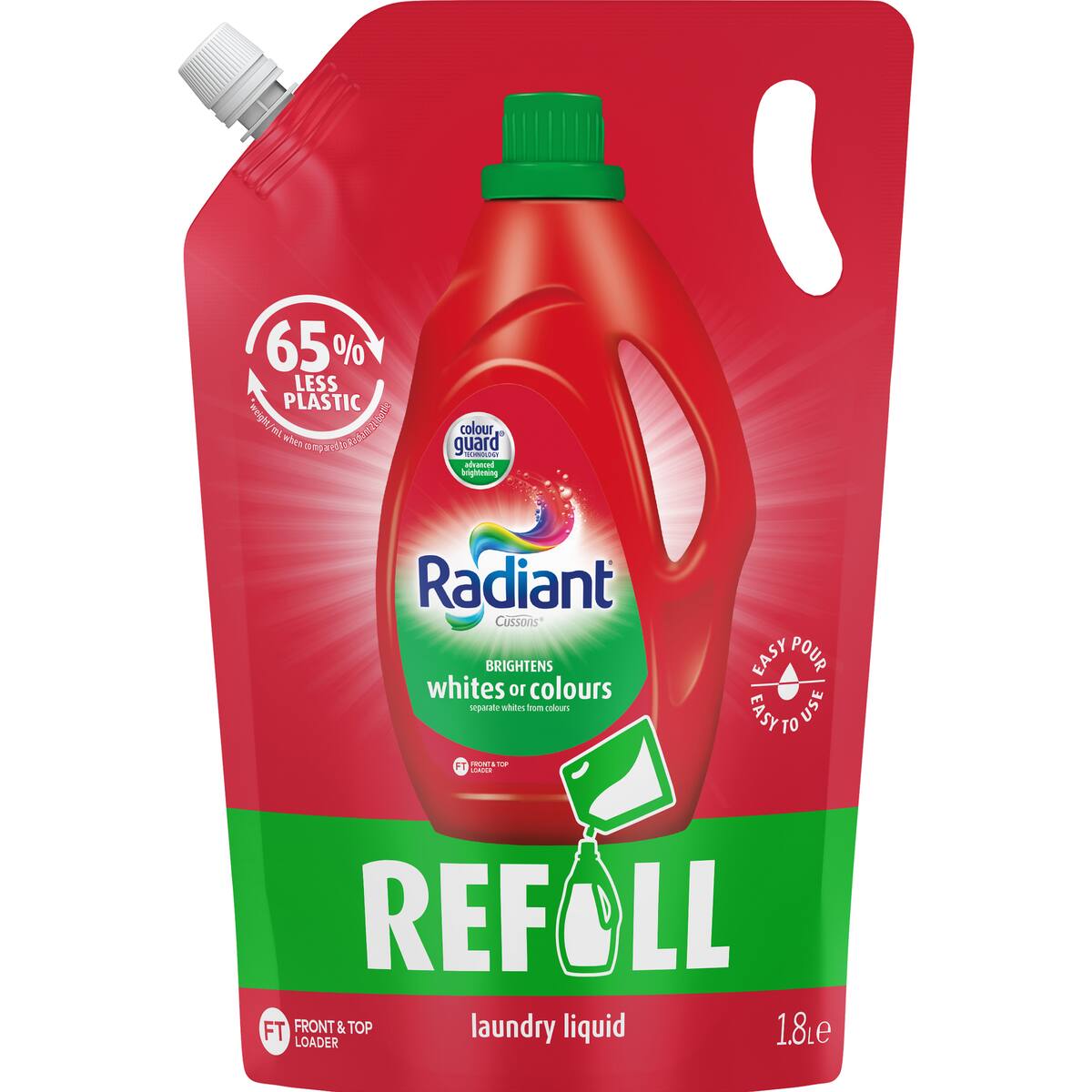 Radiant Whites & Colours Laundry Liquid Refill 1.8l