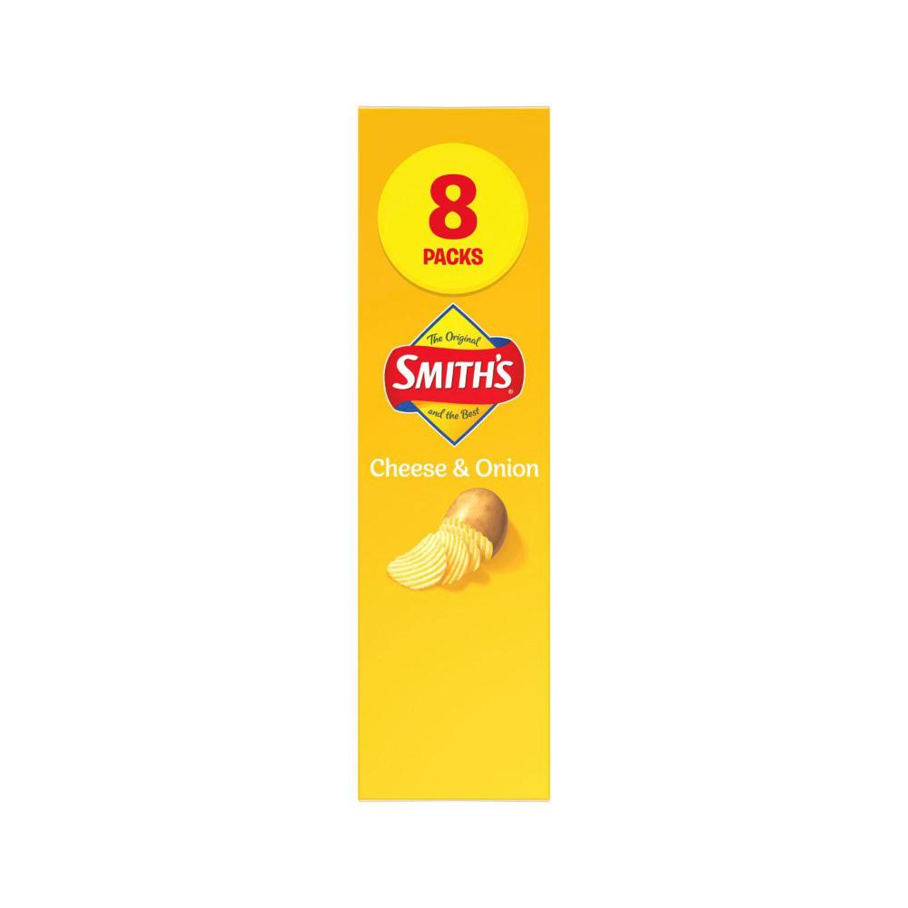 Smith's Potato Chips Lunchbox Multipack Cheese & Onion 8 Pack - 152g