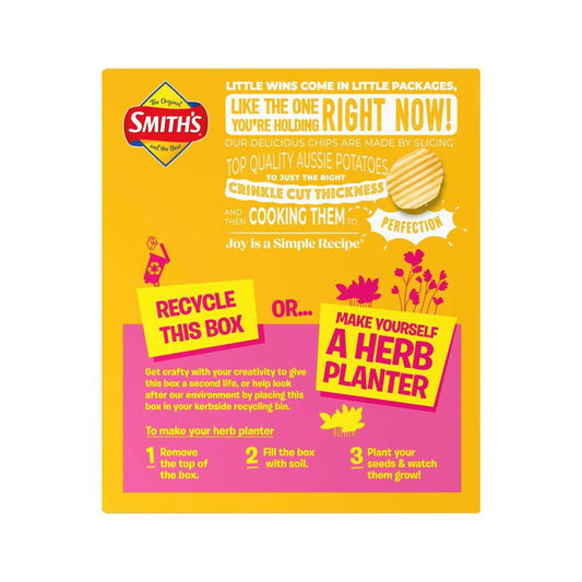 Smith's Potato Chips Lunchbox Multipack Cheese & Onion 8 Pack - 152g