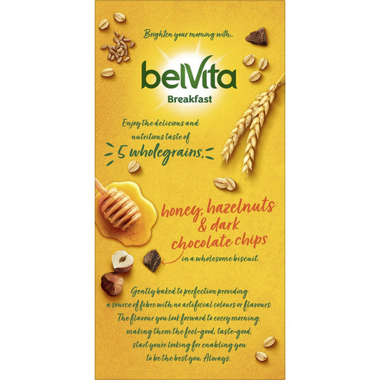 Belvita Breakfast Biscuits Honey & Nut With Chocolate Chips 6 Pack