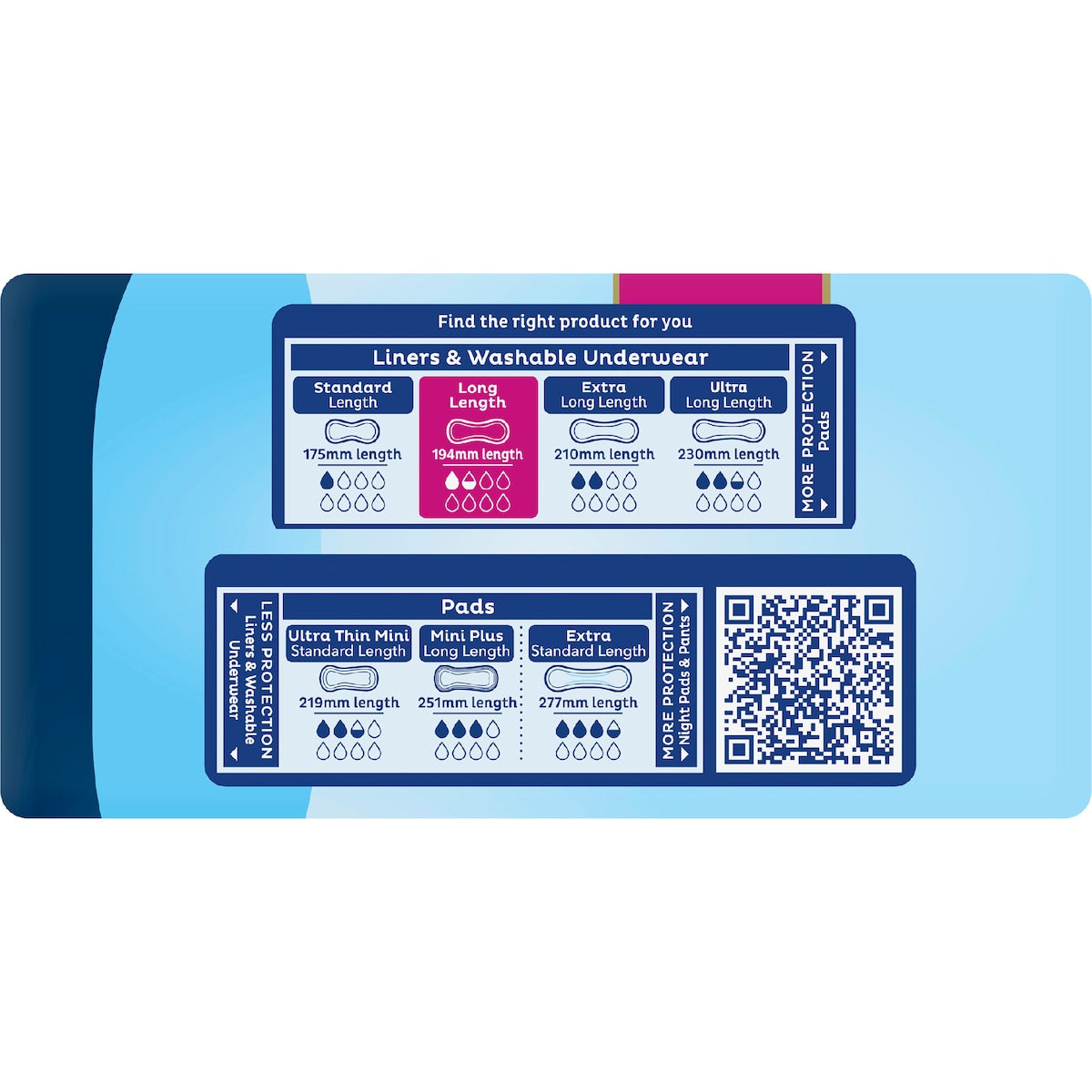 Tena Incontinence Liners Long Length 26 Pack
