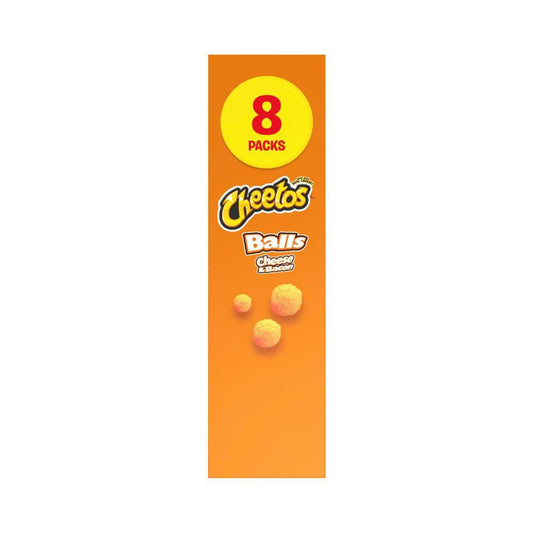 Cheetos Cheese & Bacon Balls Lunchbox Snacks Multipack 8 Pack - 136g