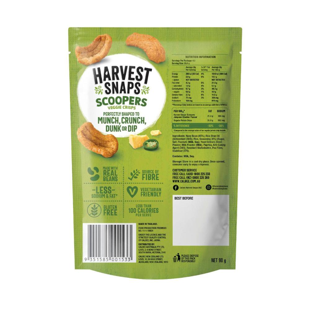 Harvest Snaps Scoopers Jalapeno & Cheddar - 90g