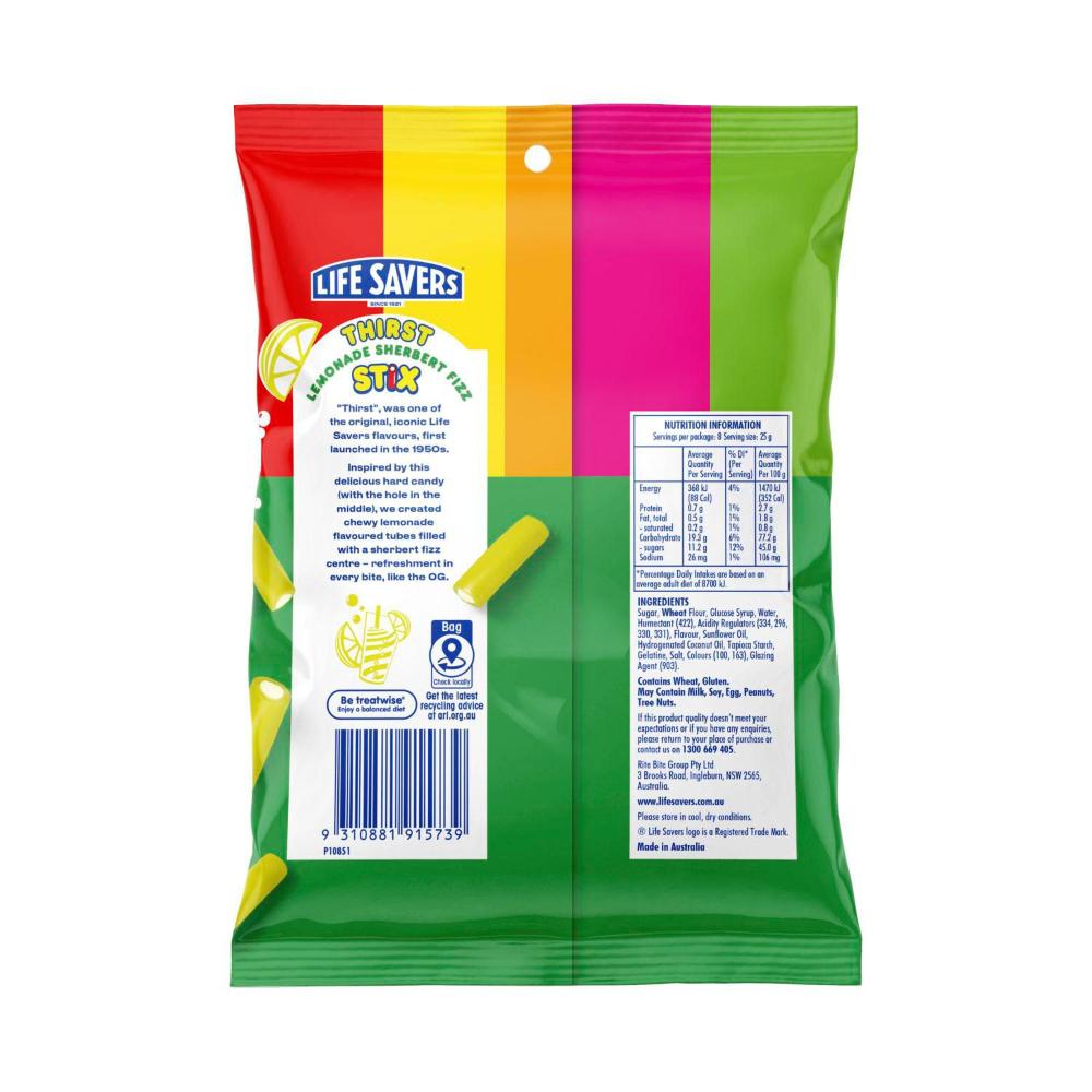 Life Savers Thirst Stix - 200g