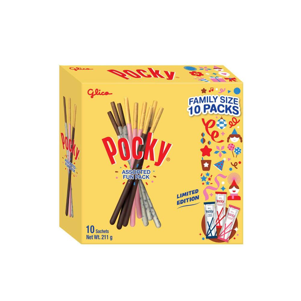 Pocky Festive Fun Assorted 10 Pack - 211g