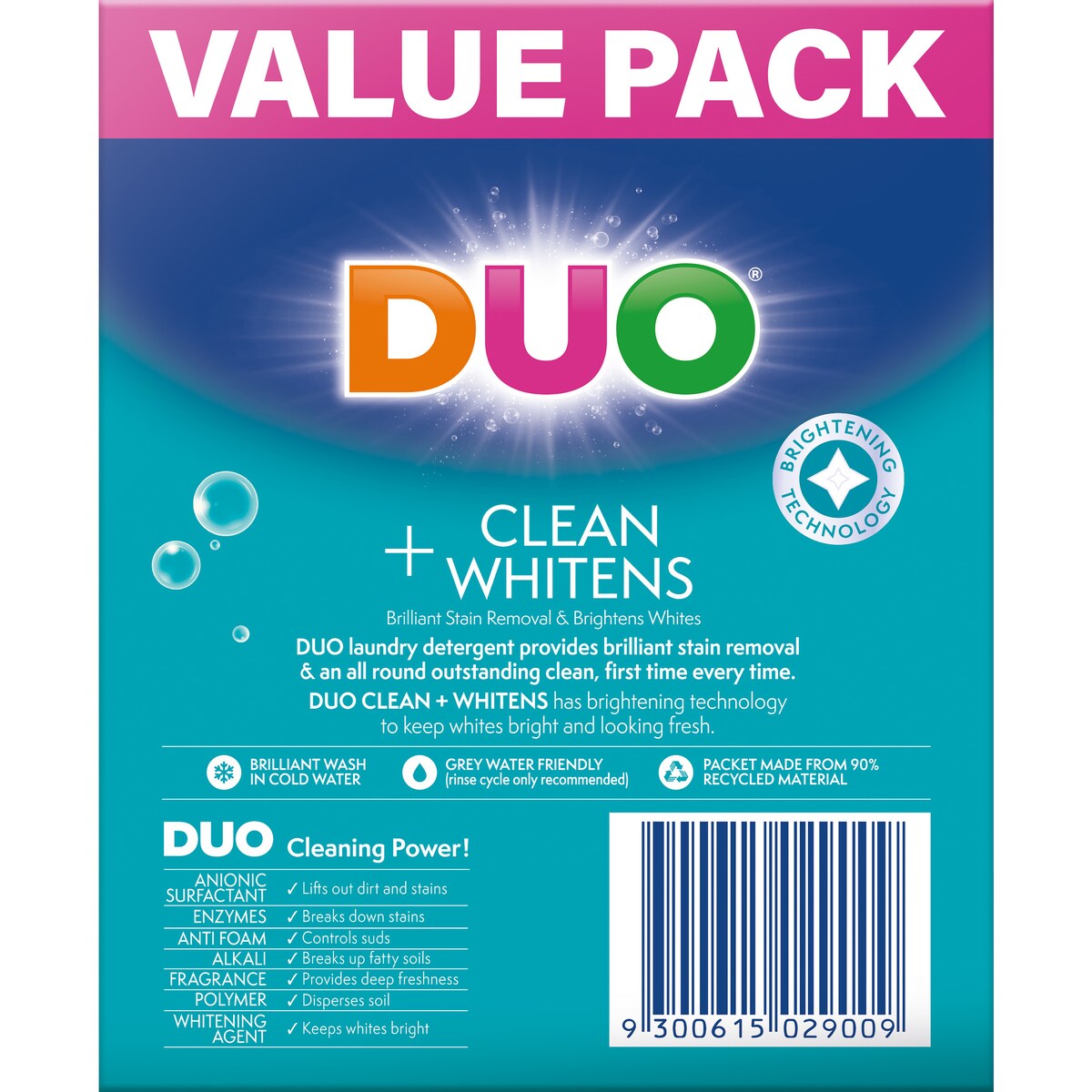 Duo Laundry Powder Clean & Whitens 5kg