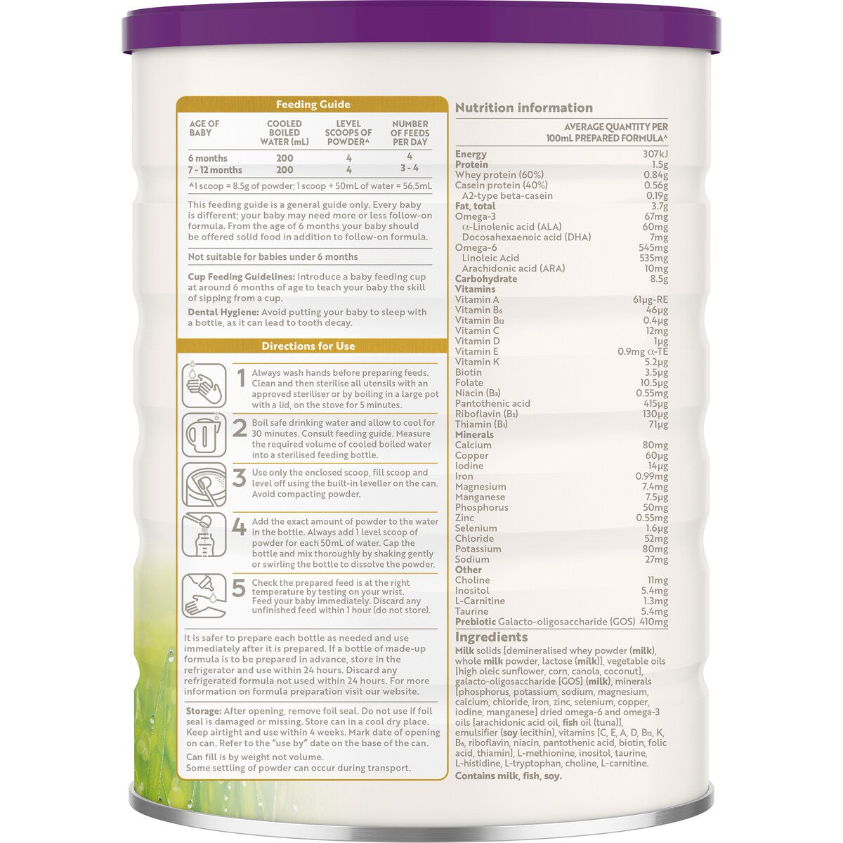 A2 Milk Gentle Gold Stage 2 Infant Formula 6m+ 800g