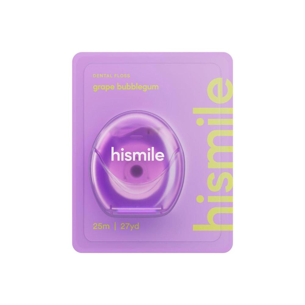 Hismile Dental Floss Grape Bubblegum 25m - 1 Pack