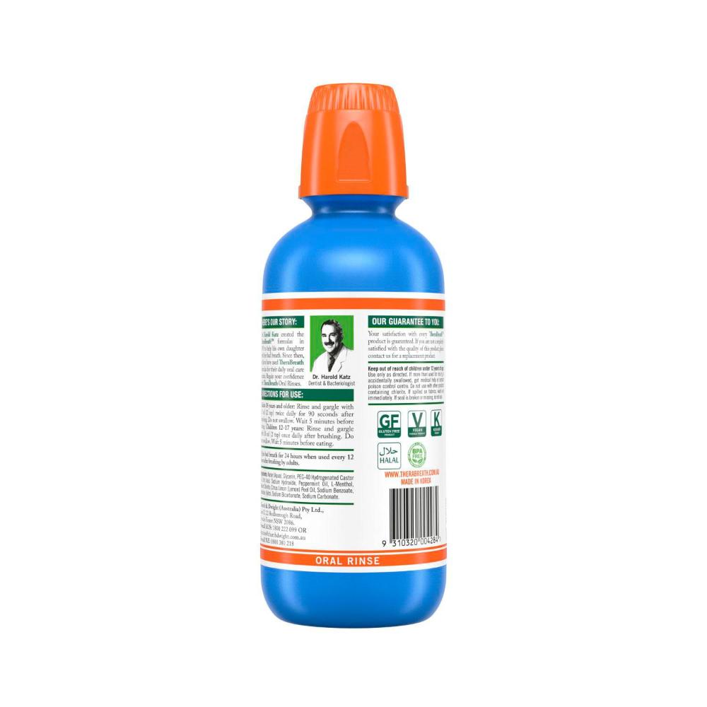 Therabreath Fresh Breath Mouthwash Invigorating Icy Mint - 473mL