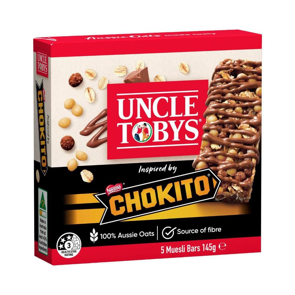 Uncle Tobys Chokito Mueli Bars - 145g